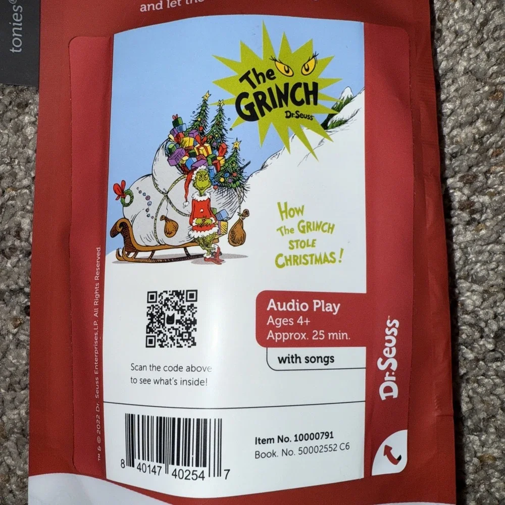 Tonies The Grinch Audio Play Character from How The Grinch Stole by Dr. Seuss‎